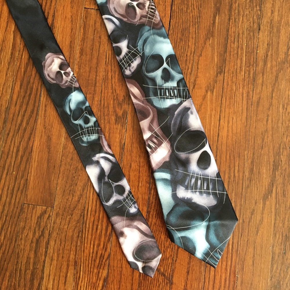 Jerry Garcia Skull Tie